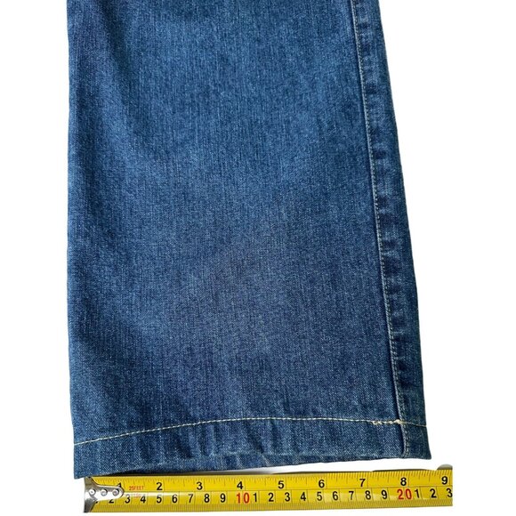 Ermenegildo Zegna Mens Bootcut Jeans 38x31 Blue Made In Italy - Picture 8 of 9